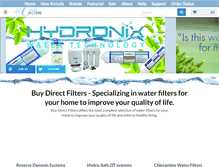Tablet Screenshot of buydirectwaterfilters.com